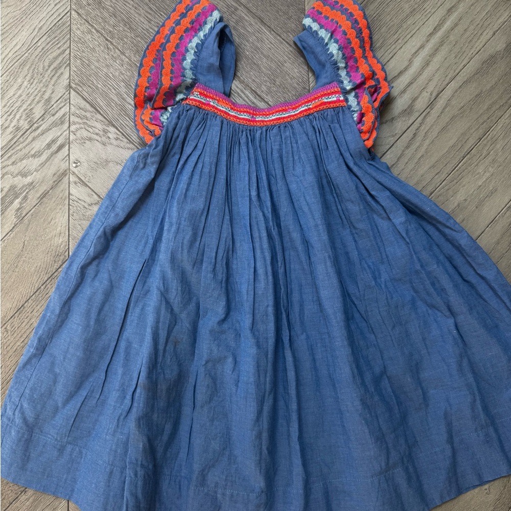 Colorful Ruffled Kids Dress
